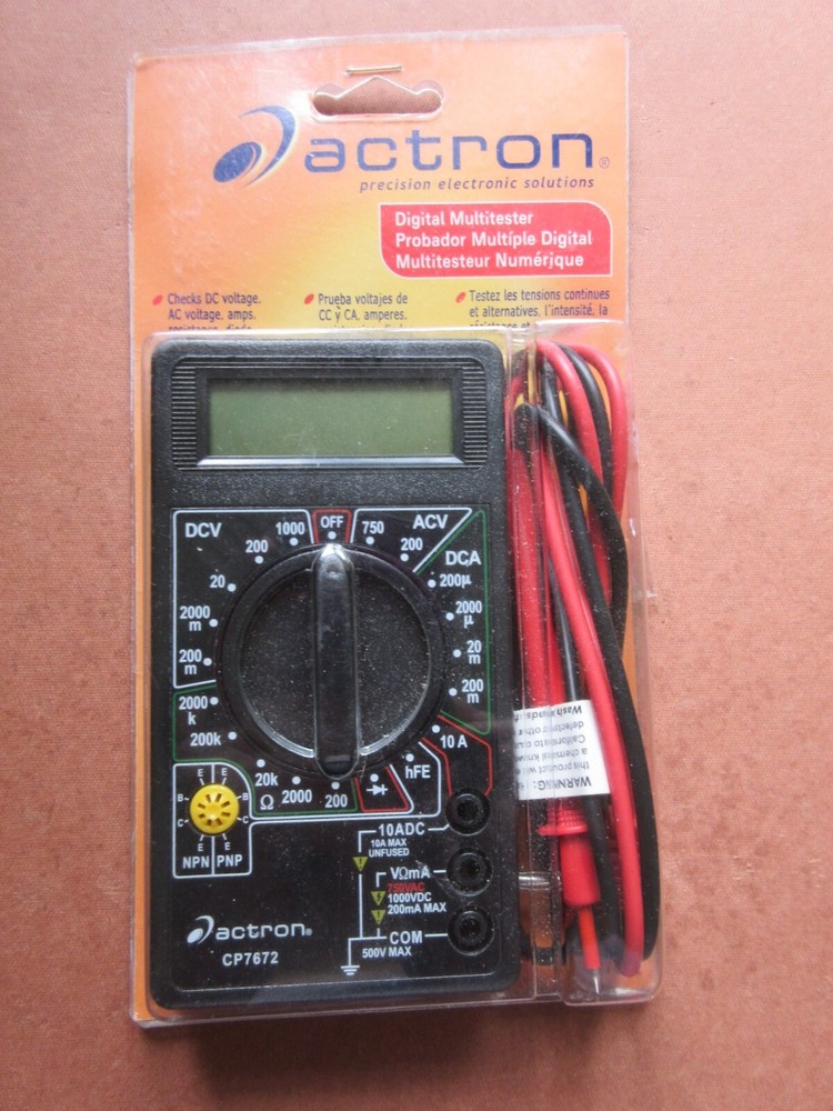 Actron Digital Multitester Meter CP7672 New In Package