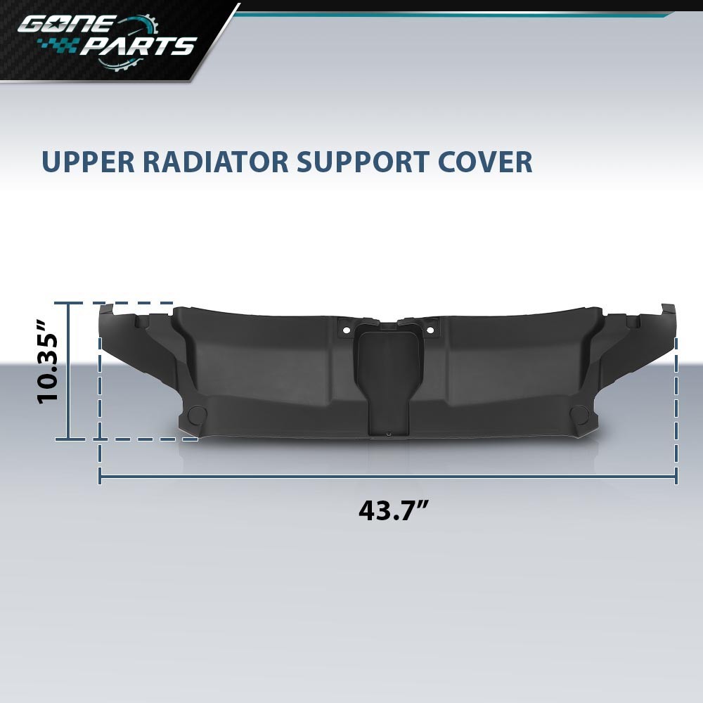 Fits 2012-2015 Audi A6 Upper Radiator Support Cover Direct Replacement