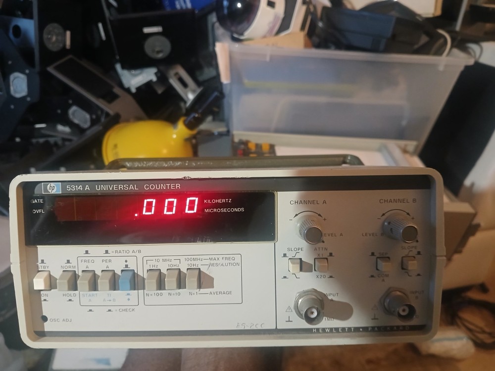 HP 5314A Basic Universal Frequency Counter 100 MHz 100 ns