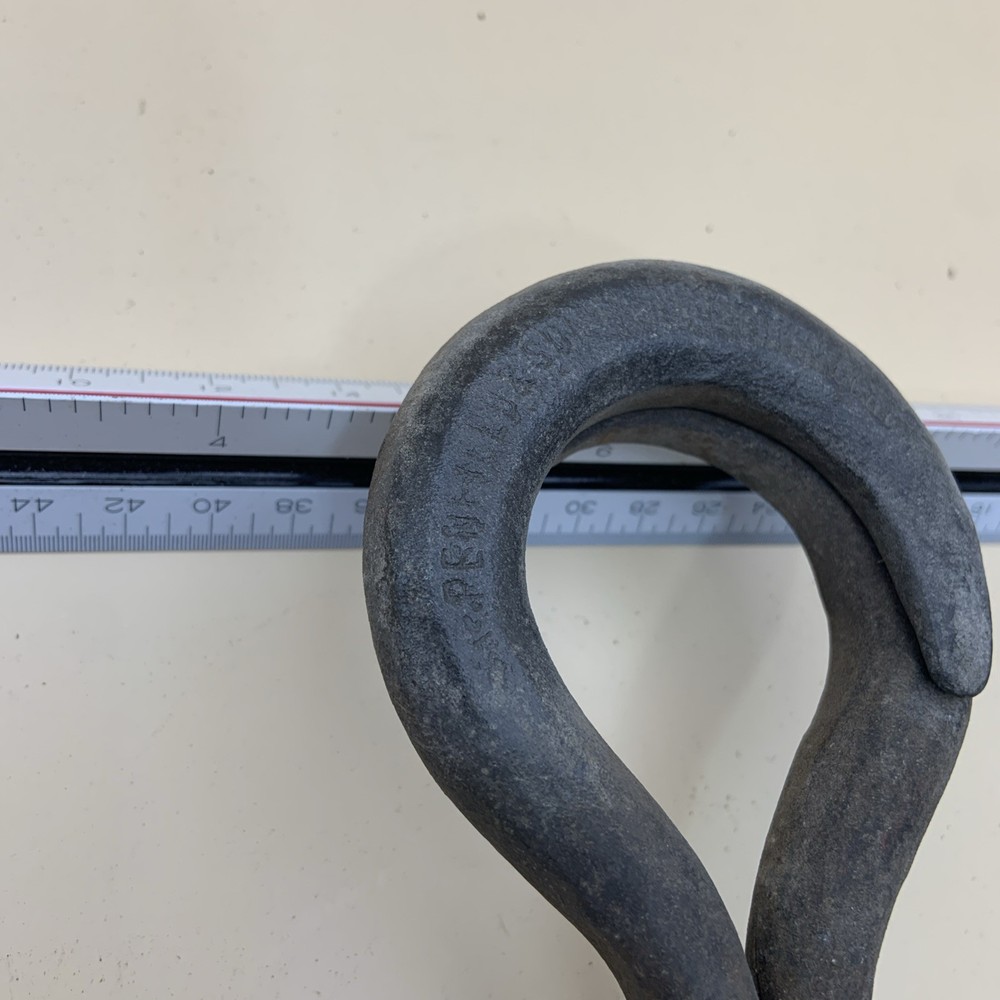 Vintage Industrial Galvanized Steel Interlocking Hook Pulley