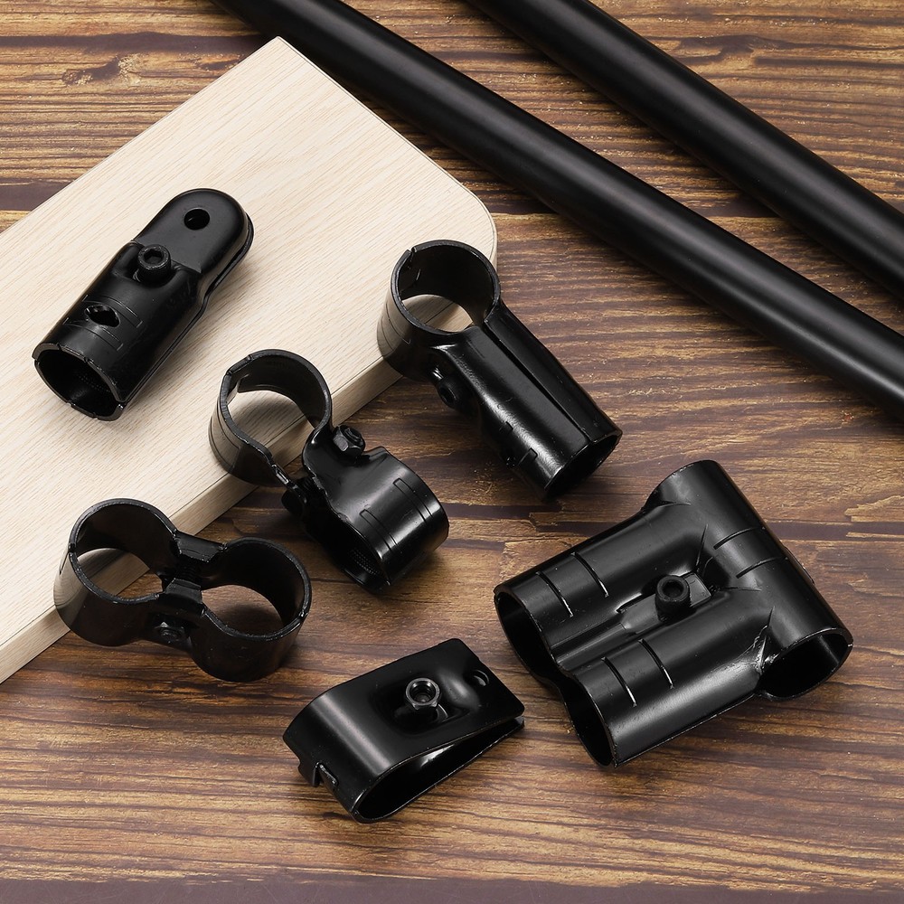 4Pcs End Rail Clamps 1-1/8" T-shape Pipe Clamp Structural Pipe Connectors