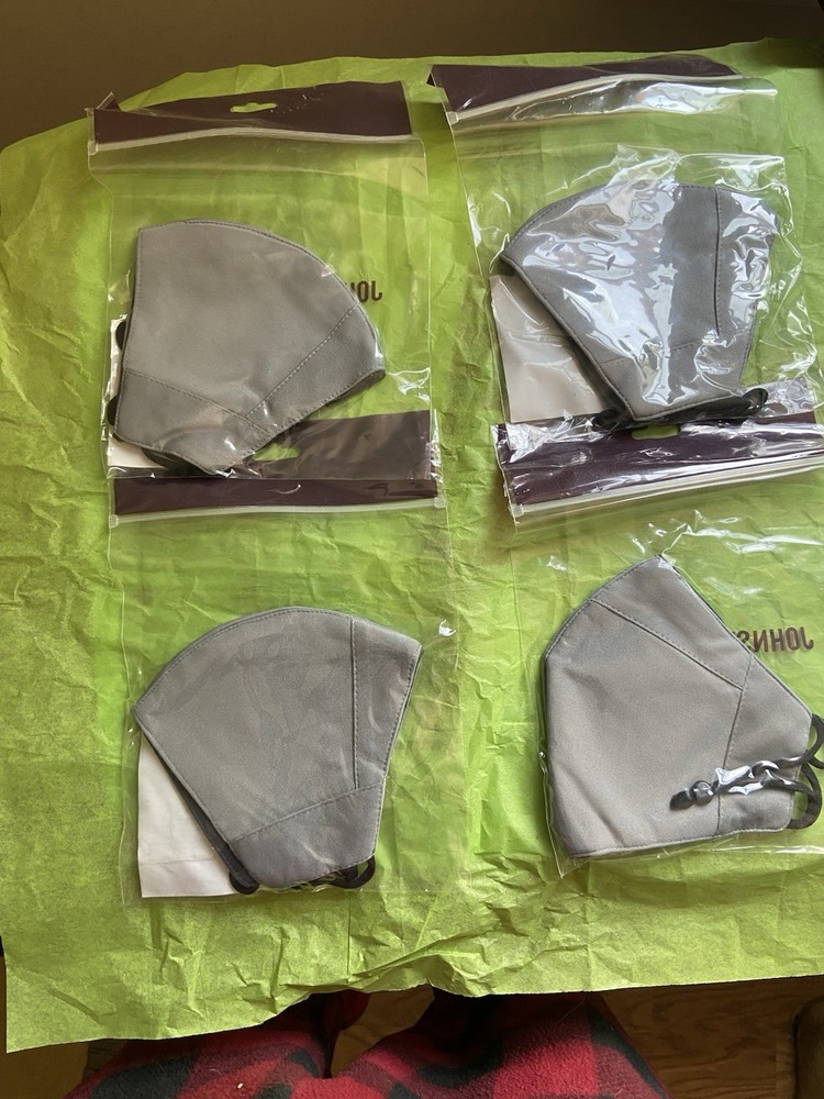 Johnston & Murphy Solid Face Mask (Pale Gray) 4pk