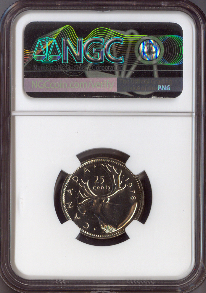 1978 Canada 25 Cents NGC MS68 MAC Quality