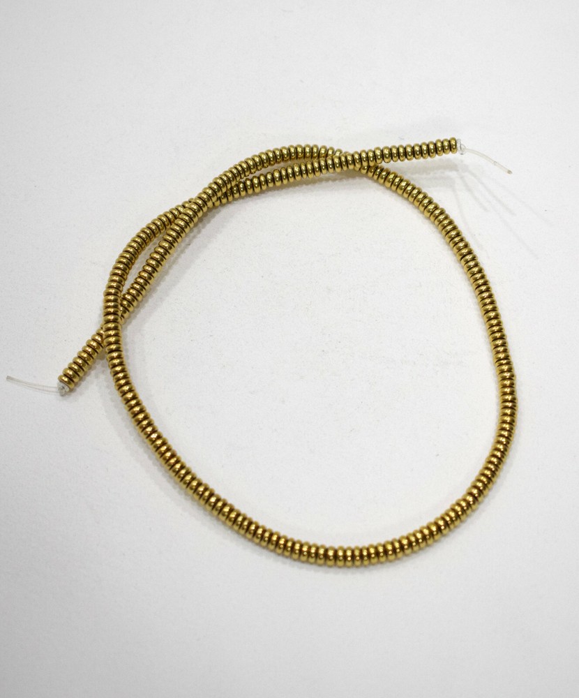 Beads Gold Flat Disc Beads 4-5mm