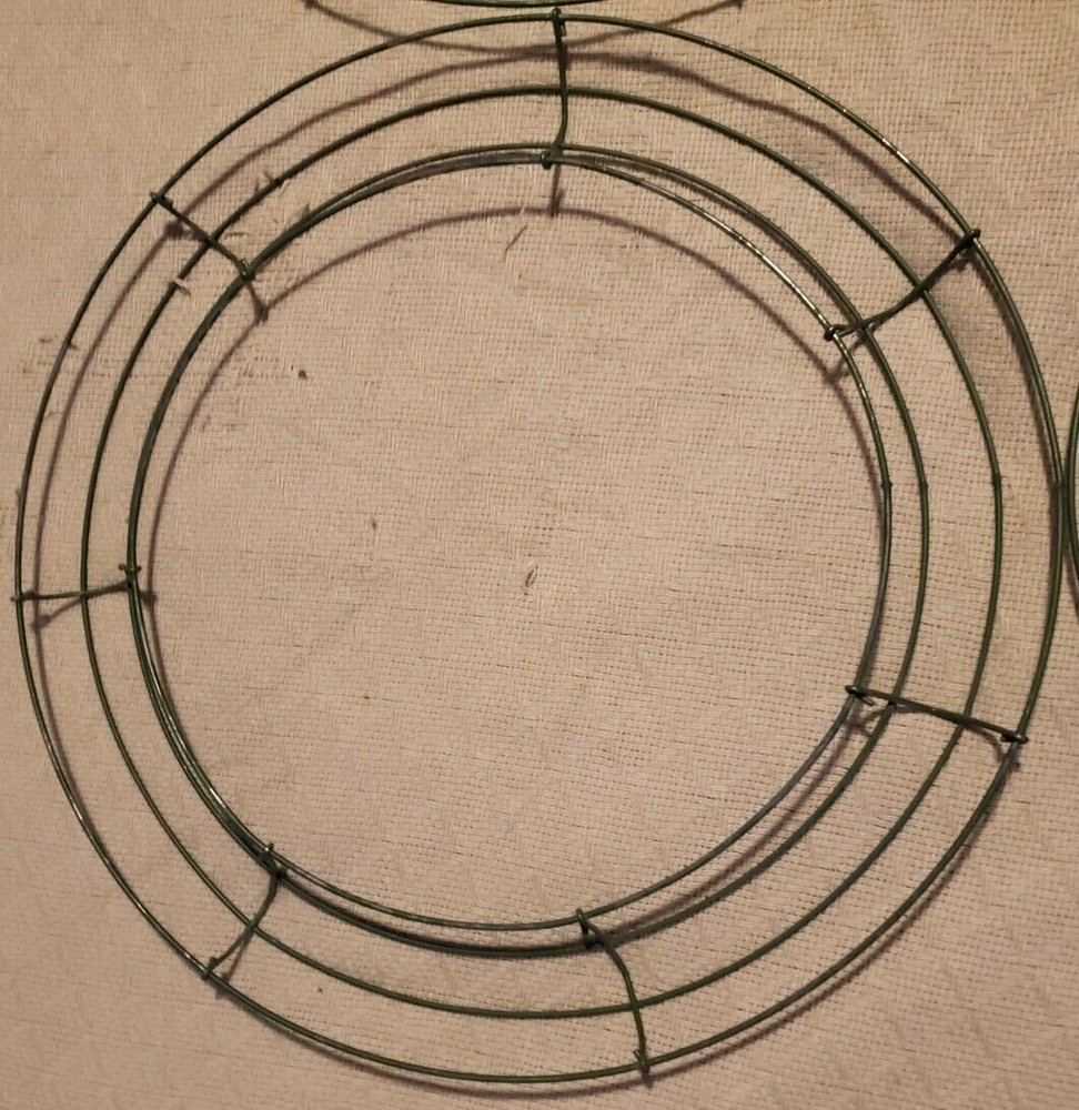 Wire Wreath Forms Lot Of 4/ 2 10" & 2 14"