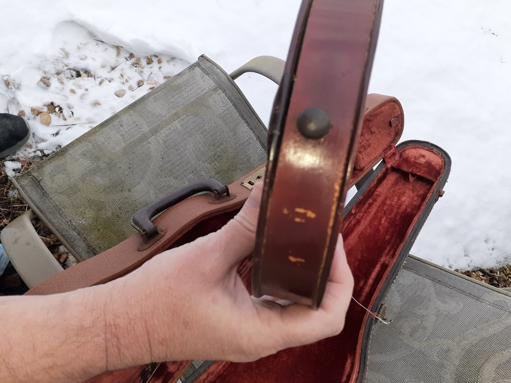 Old Antique Violin With Hard shell Case