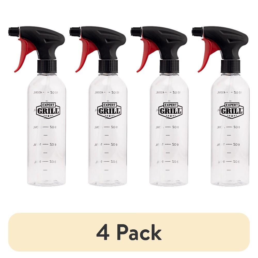 4 Pack 17oz Empty Plastic Spray Bottle Refillable Container for Cleaning