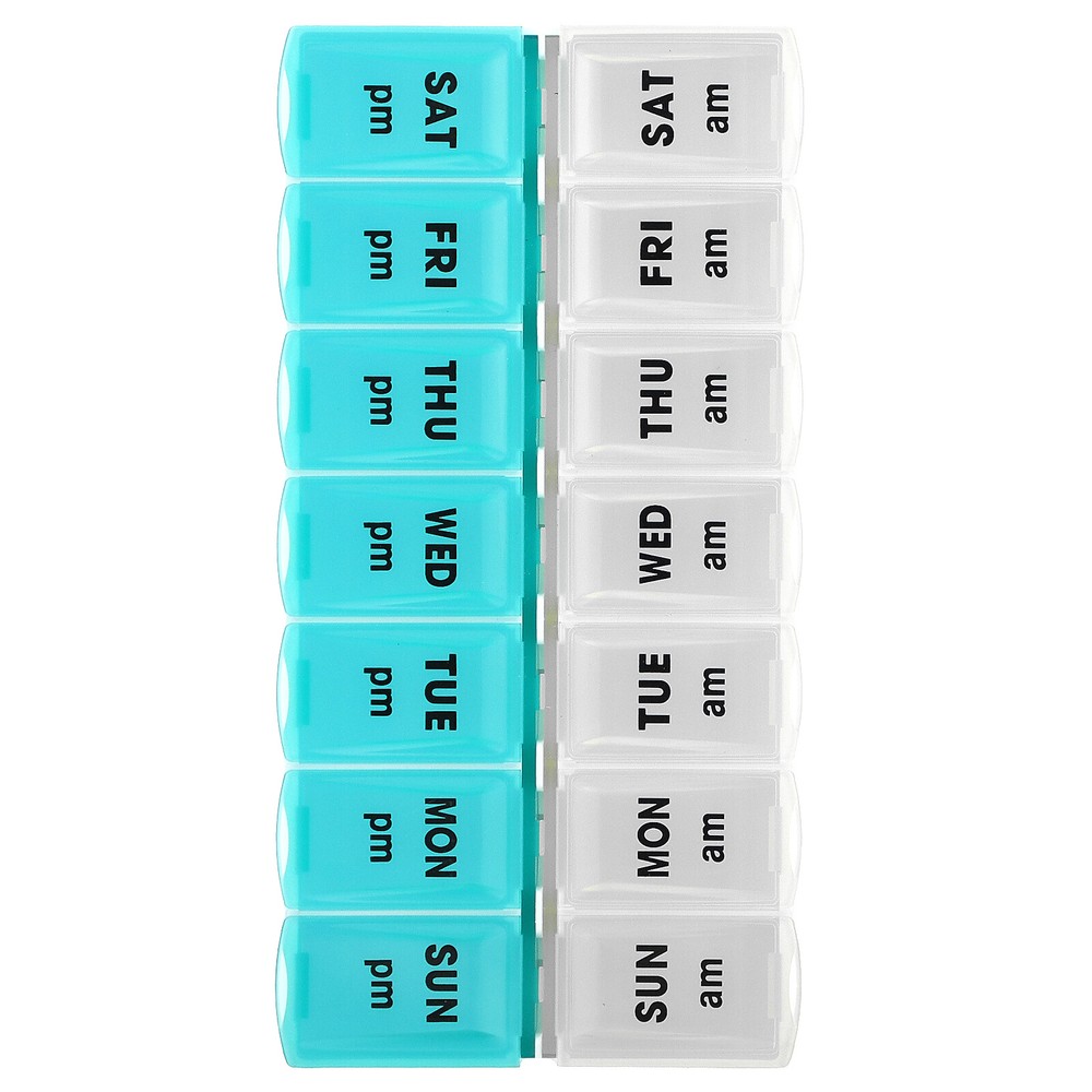 Weekly Twice-A-Day Pill Organizer, 1 Pill Organizer