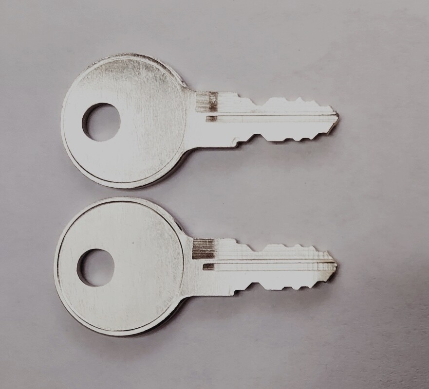 (2) Home Depot Husky Tool Box  Replacement Keys Cut To Key Code HD09