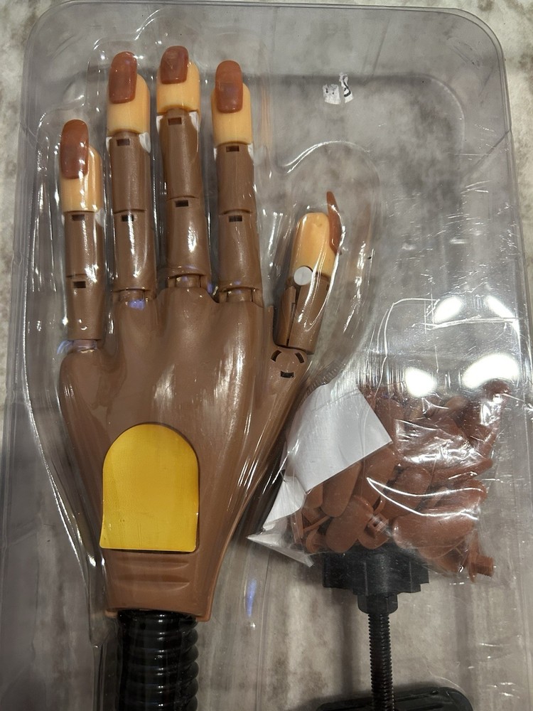 Practice Hand for Acrylic Nails Adjustable Flex Nail Practicing Hands Training