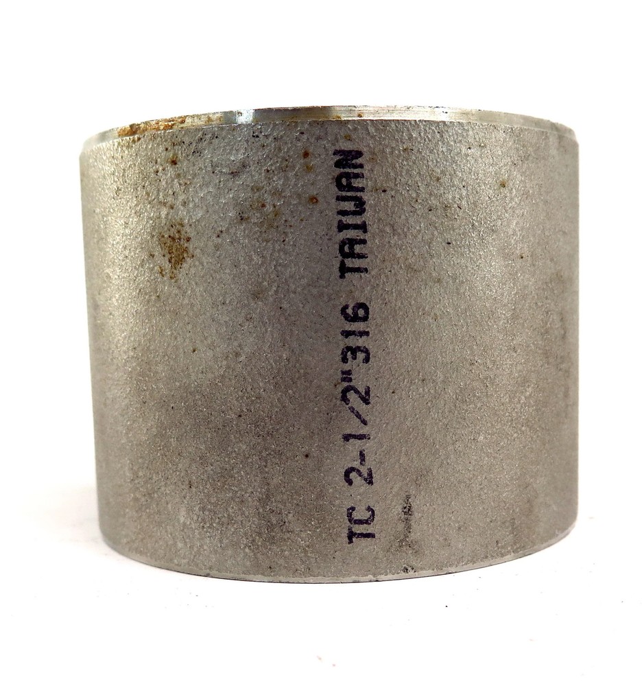 TC Stainless Steel 316 Socket Weld Coupling 2-1/2"