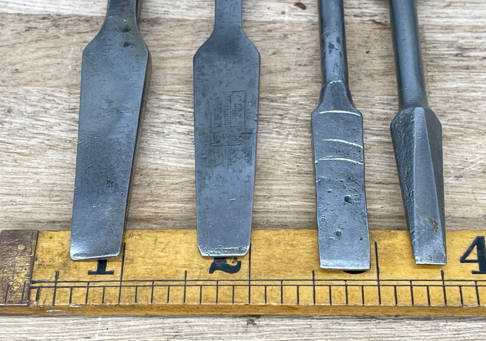 4 Vintage Screwdriver Auger Bits Carpenter Woodworking Tool