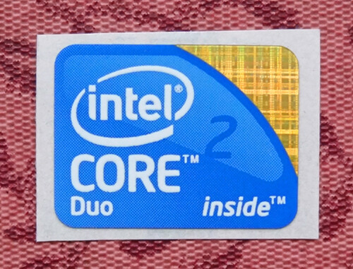 Intel Core 2 Duo Inside Sticker 18.5 x 24mm 2009 Version For Desktop Case Badge
