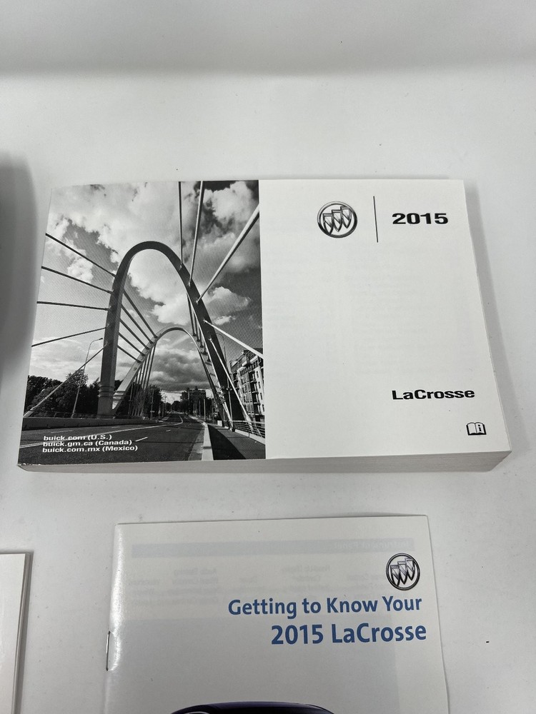 2015 Buick LaCrosse Owners Manual OEM Complete Set