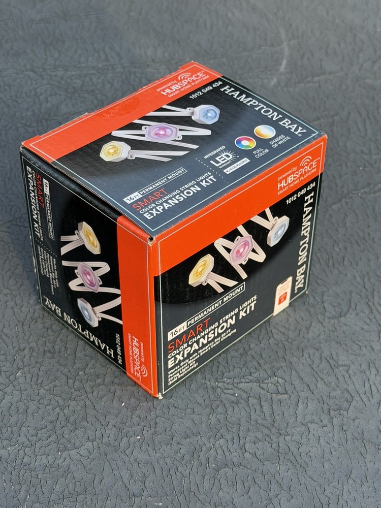 Hampton Bay 10-LED 16.4' Plug-in Mini Integrated LED String Light Expansion Set