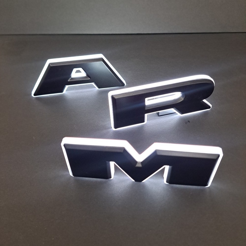 Led Illuminated RAM Rebel Black Finish