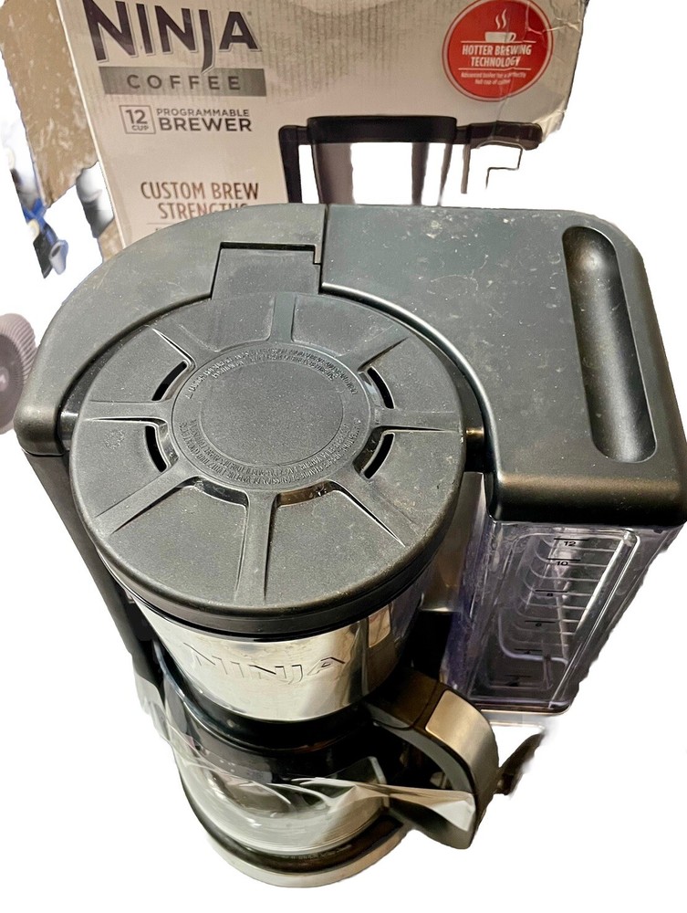 Ninja CE251 Silver 12-Cup Programmable Brewer Coffee Maker Used TESTED WORKING