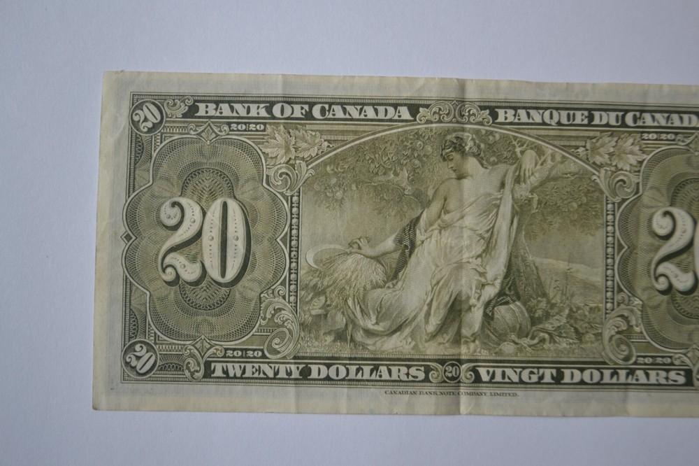 Canada 1937 $20 Bill Circulated