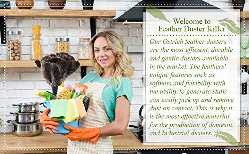 Ostrich Feather Duster with Extension Pole Up to 42"