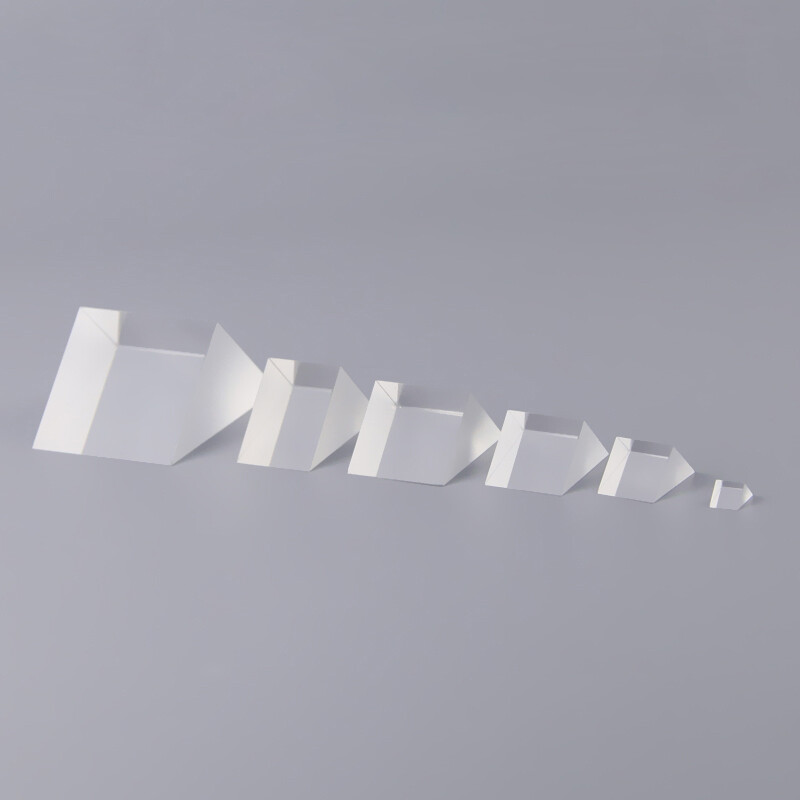 1PC Optical K9 Glass Isosceles Triangular Right Angle Prism 35/40/50/60/70mm