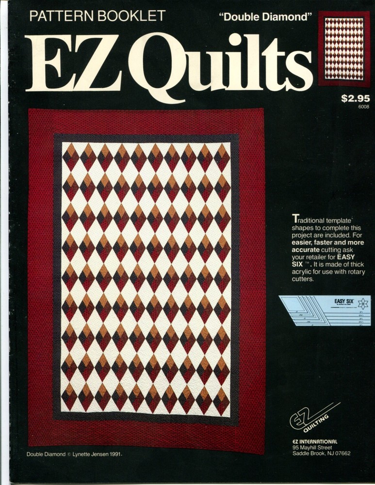 Double Diamond Pattern Book - EZ Quilting - 6008