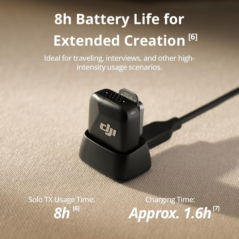 DJI Mic Mini Transmitter Infinity Black Wireless Mic for Action 5 Pro Pocket 3