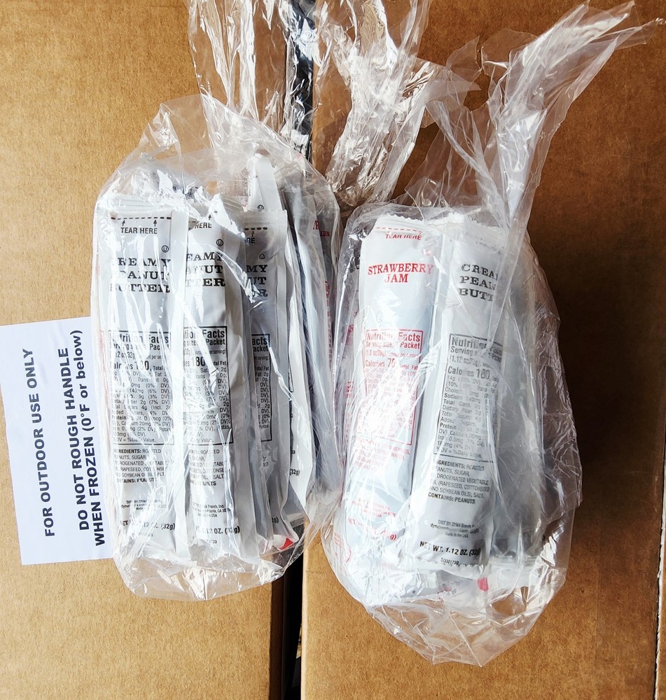 Military MRE 18 MEAL KIT, Unitized Group Ration (UGR-E) Breakfast/Dinner Menus