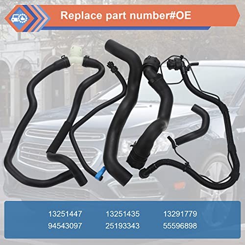 6 Pcs Engine Radiator Coolant & Heater Hose Set With PCV Pipe & Inlet