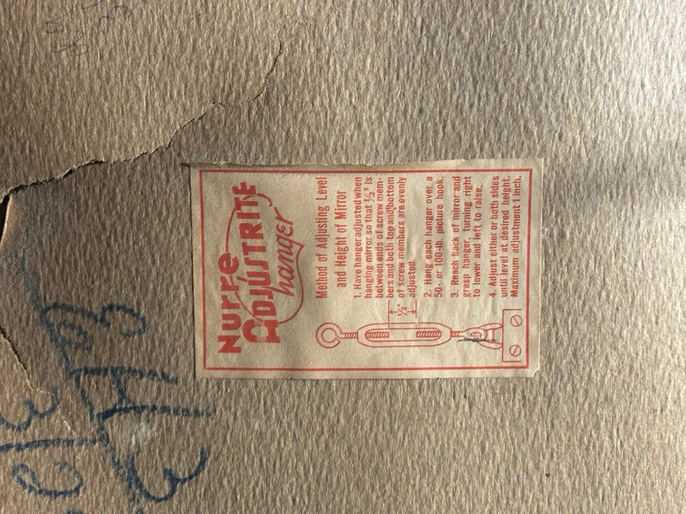 VTG MIRROR ART DEKO 1951 3f/5f