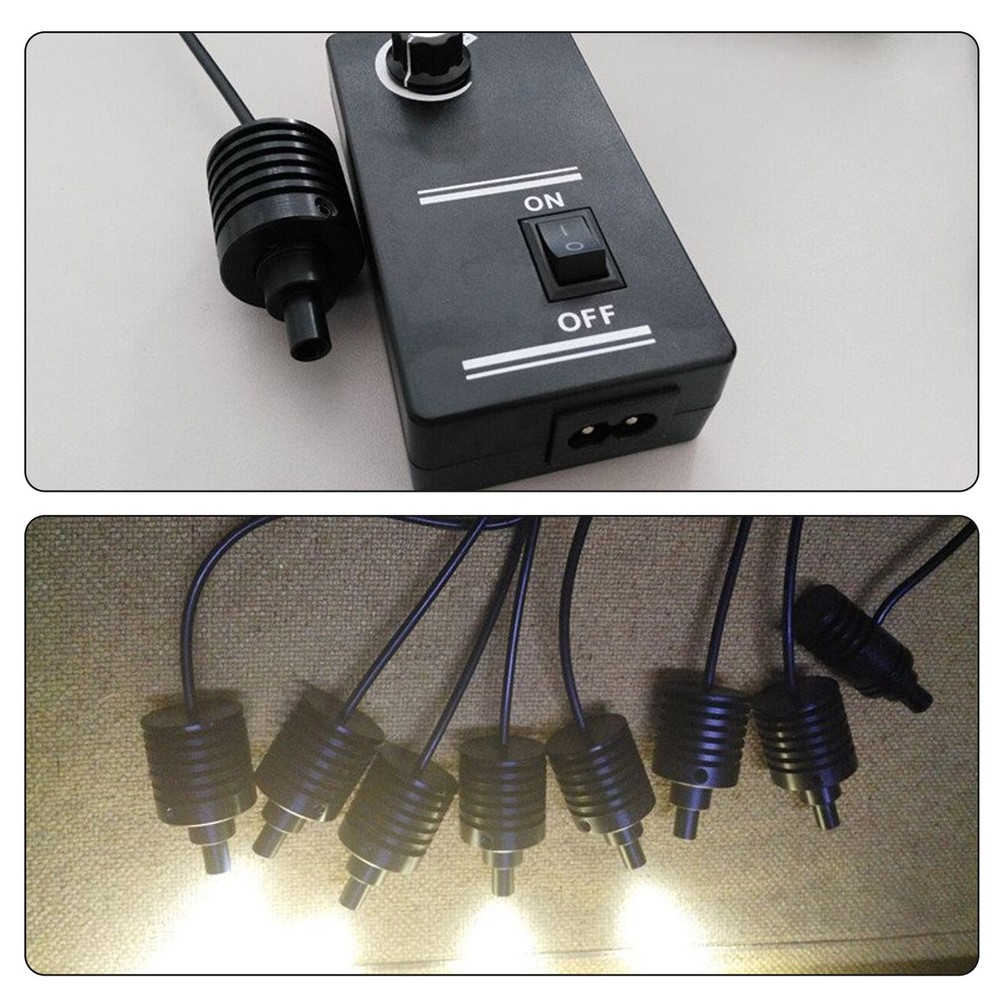 Adjustable LED Coaxial Light Source Microscope Spot Lamp Brightness 90V-240VtiOq