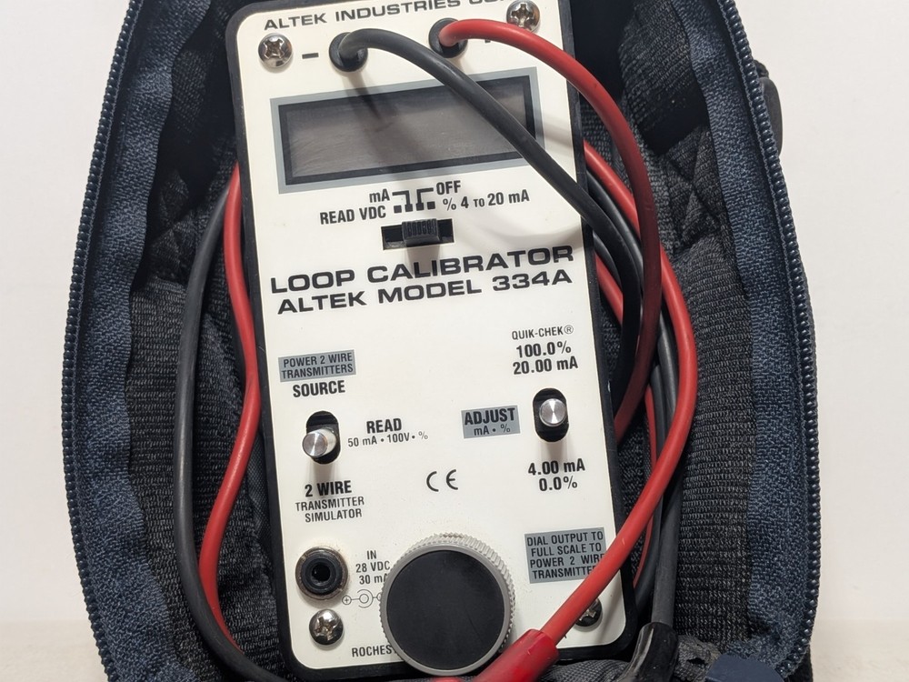 Altek Model 334A Loop Calibrator w/ Case & Paperwork