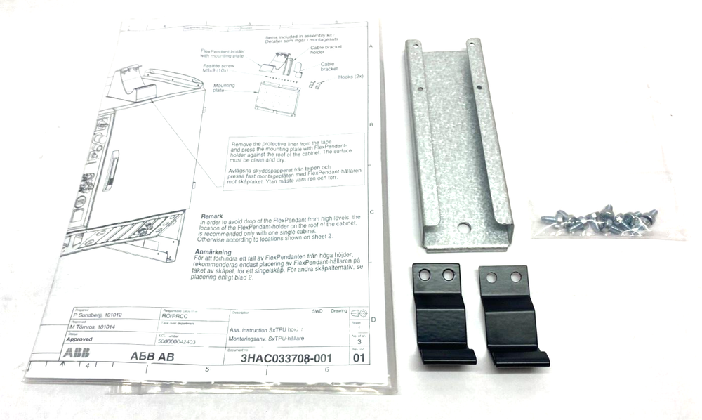 ABB 3HAC025042-001 Cable Holding Bracket for Robot Cables and Controller