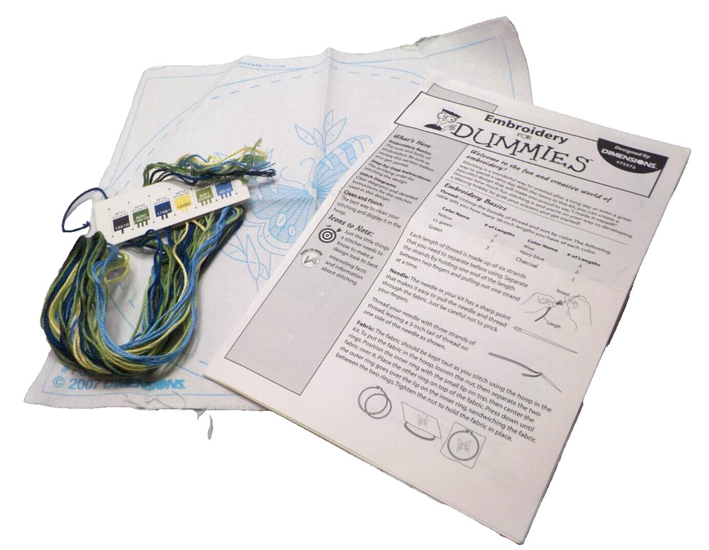 Dimensions Embroidery For Dummies Butterfly Wings Kit #73372