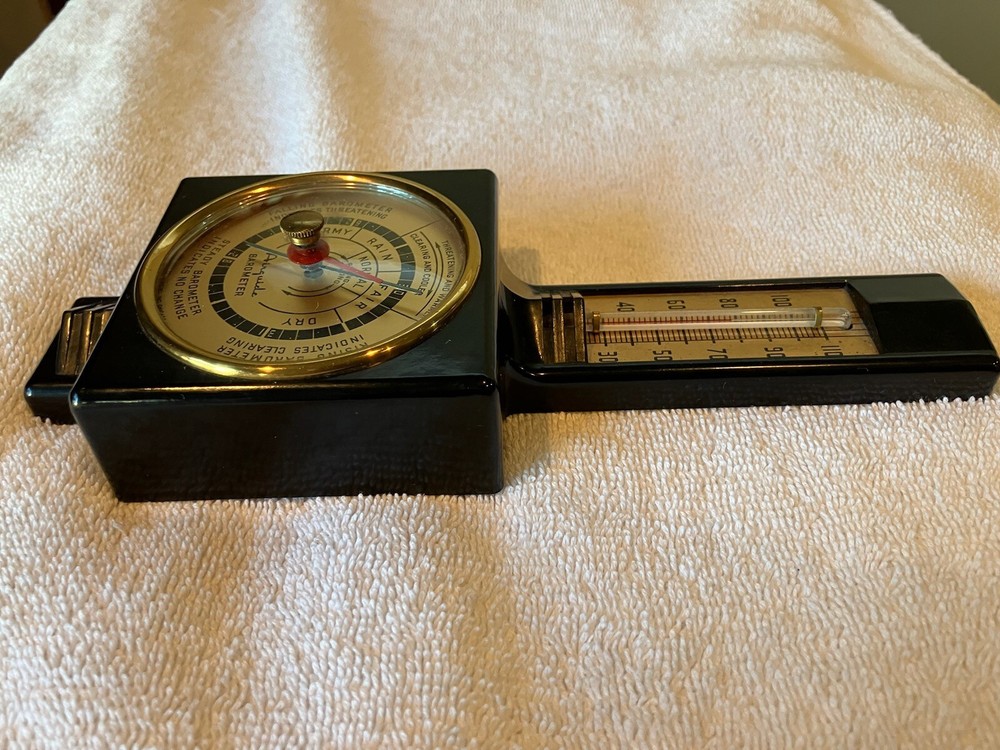 Vintage Airguide Barometer Thermometer