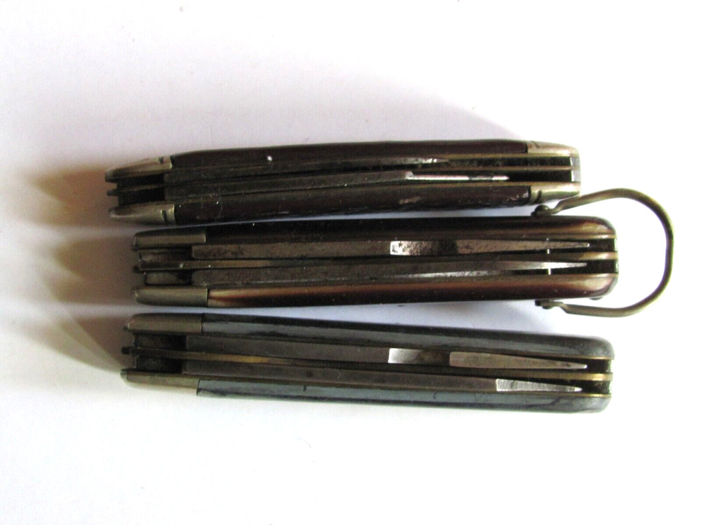 3 OLDER CAMILLUS POCKET KNIVES 2 LINEMAN VERSION