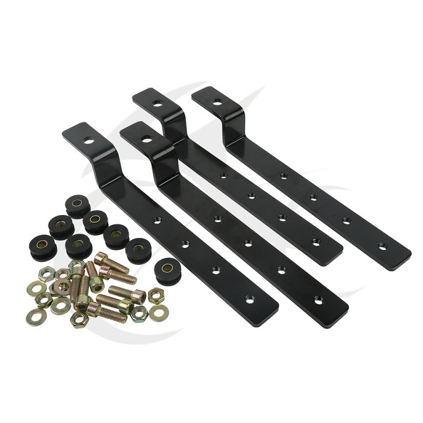 Universal Black Hard Saddlebag Support Bars Mounting Bracket Kit Fit For Harley