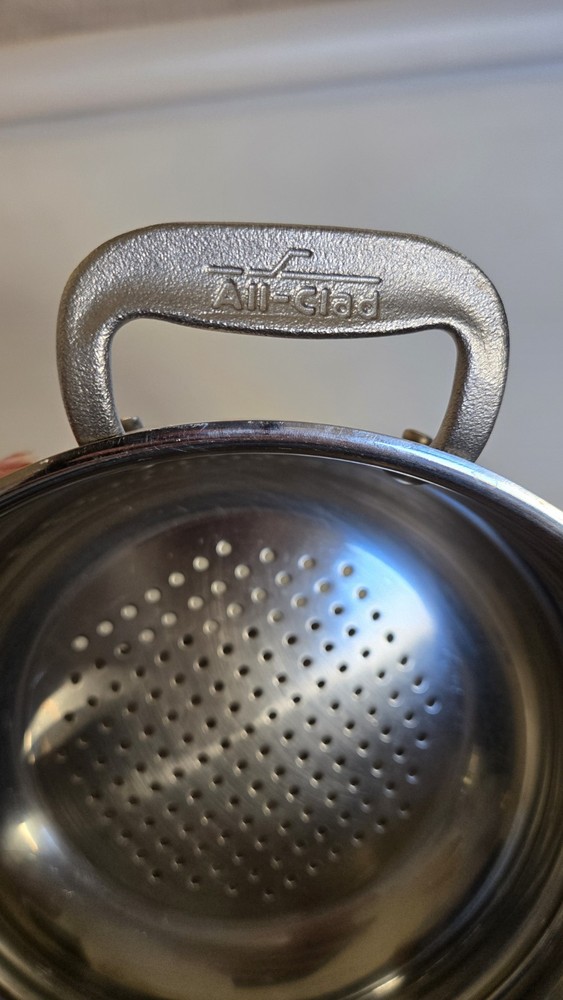 VINTAGE All-Clad Master Chef steamer Insert Stainless STEEL