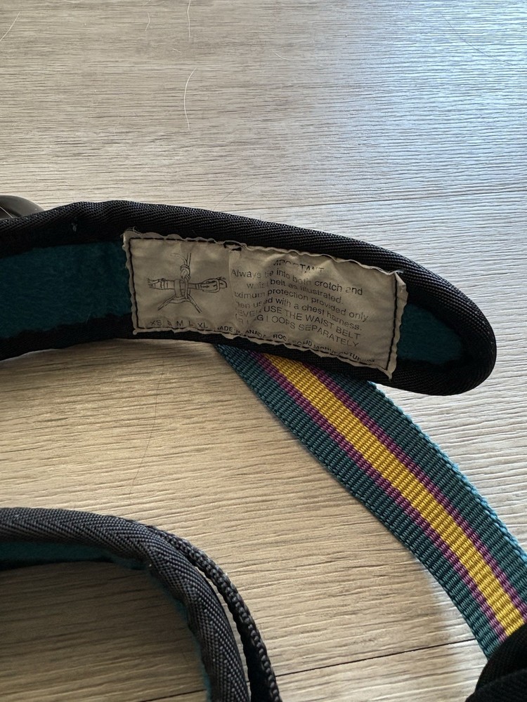 Arcteryx Climbing Harness Size Medium Large Adjustable Vintage