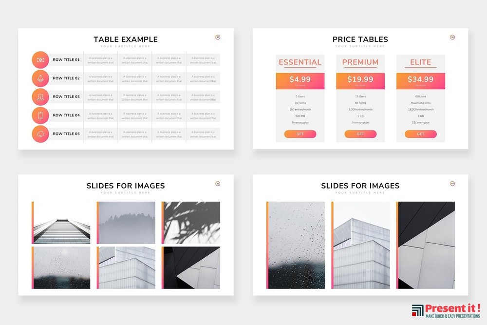 Company Profile Infographics Slides Templates