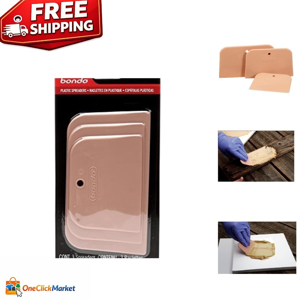 357 Plastic Spreaders - 3 Piece Set, Lightweight & Durable for Ease of Use