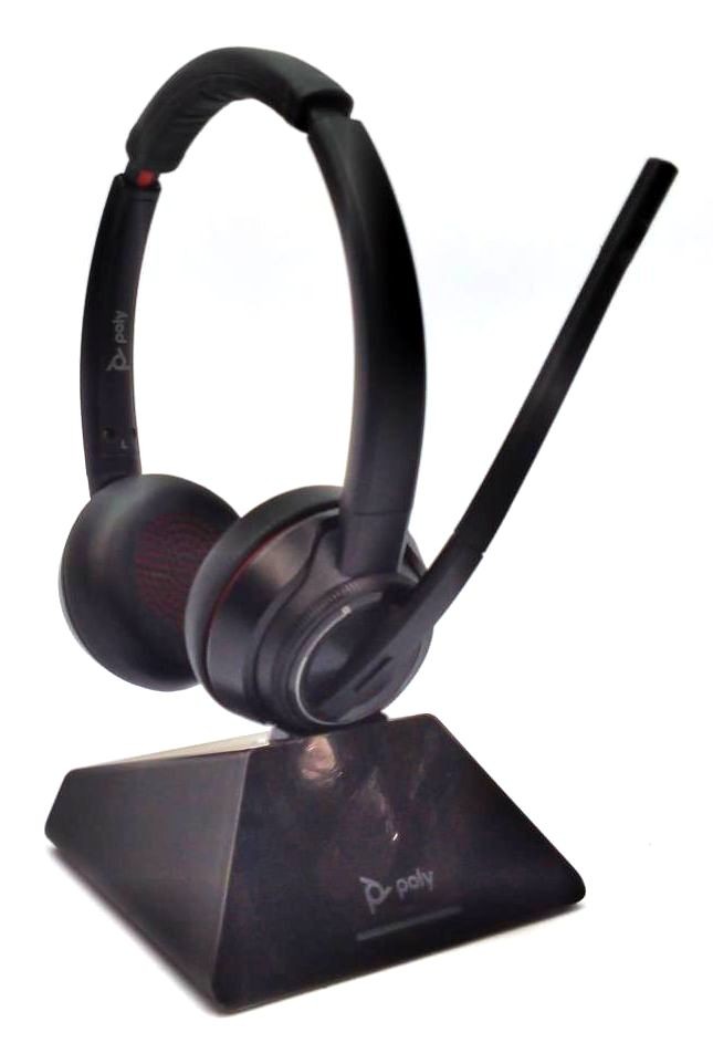 Poly HP W8220T DECT Headset Double Sided Wireless with Charging Cradle & Mic