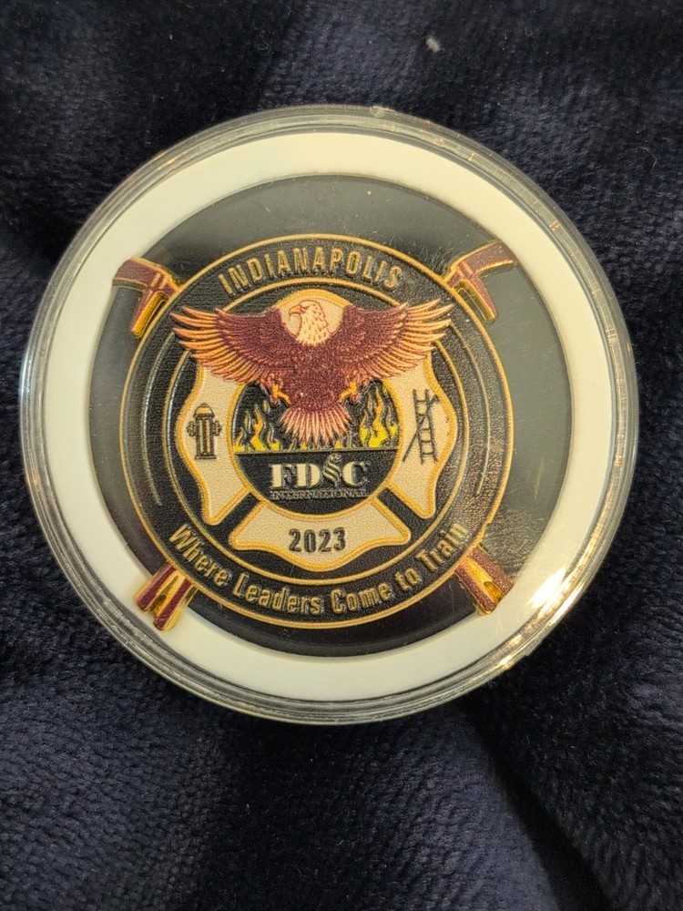 Fire Dept. Instructor Conference Challenge Coin 2023 Indianapolis ID