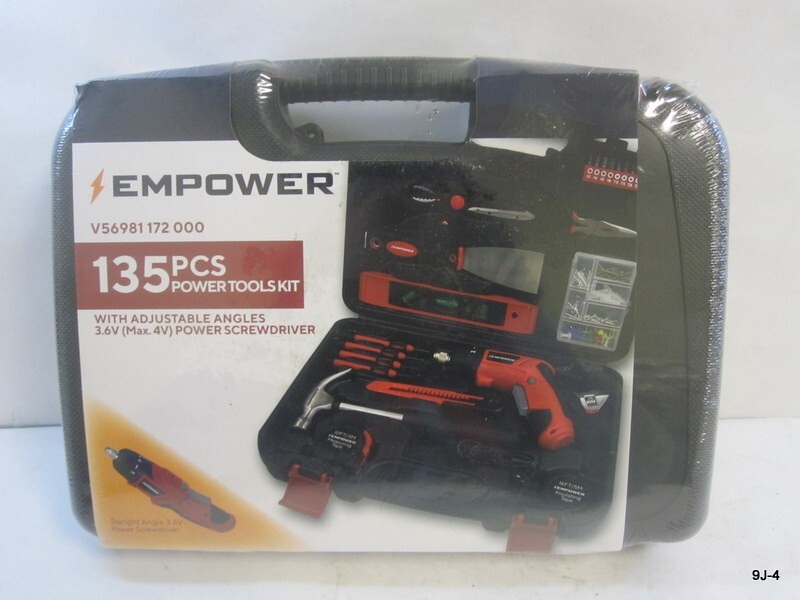 135pcs Power Screwdriver Tool Kit With Adjustable Angles 3.6V