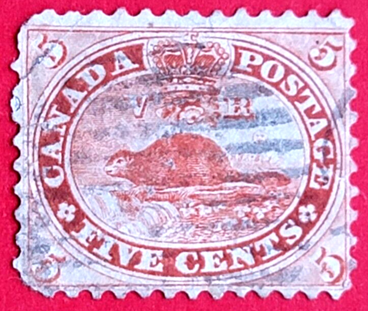 Canada Stamp #15 "First Cents Issue - Beaver" USED