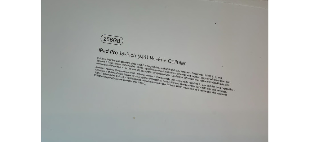 EMPTY BOX ONLY Apple iPad Pro 13-inch M4