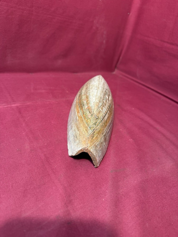 Vintage Carved Stone canoe