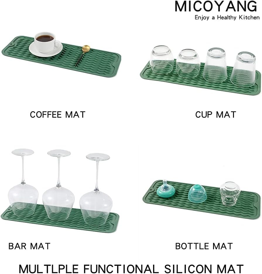 Silicone Dish Drying Mat for Multiple Usage,Easy clean,Eco-friendly,Heat