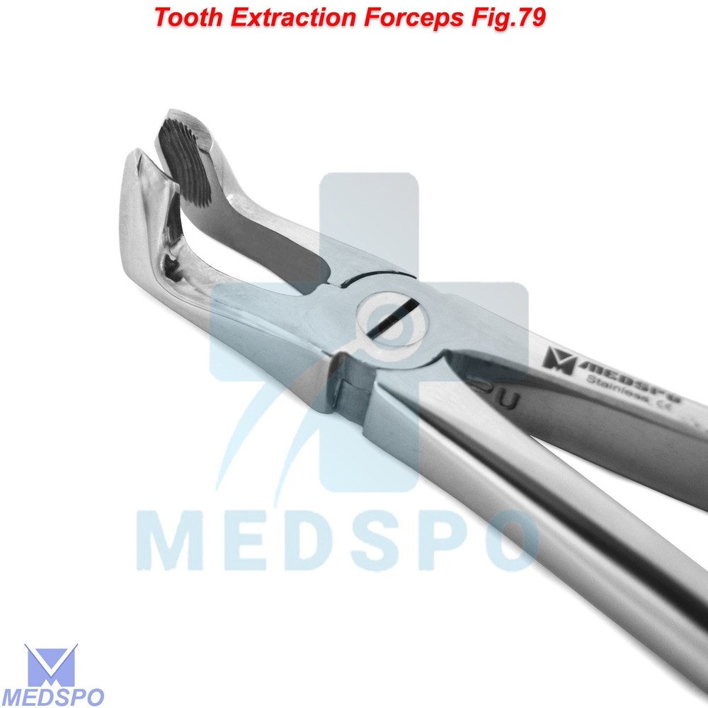 Surgical Tooth Extraction Forceps Fig.79 Dental Lower Molar Extracting Tools CE