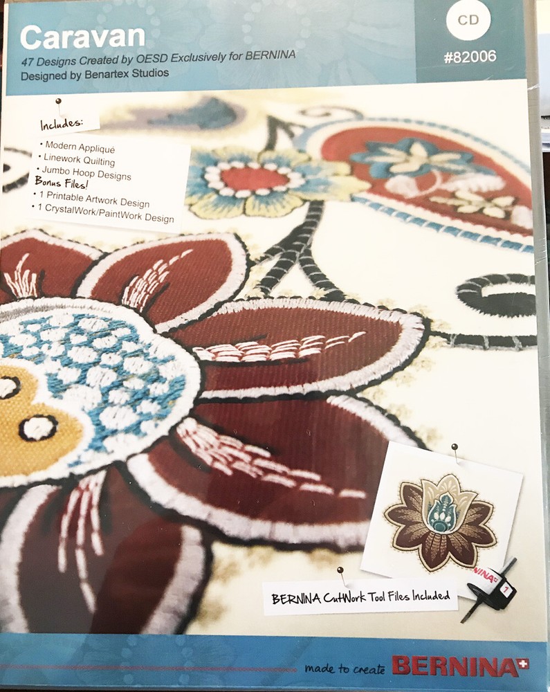 Bernina / OESD 47 Multi-Format Embroidery Caravan design Collection/CD