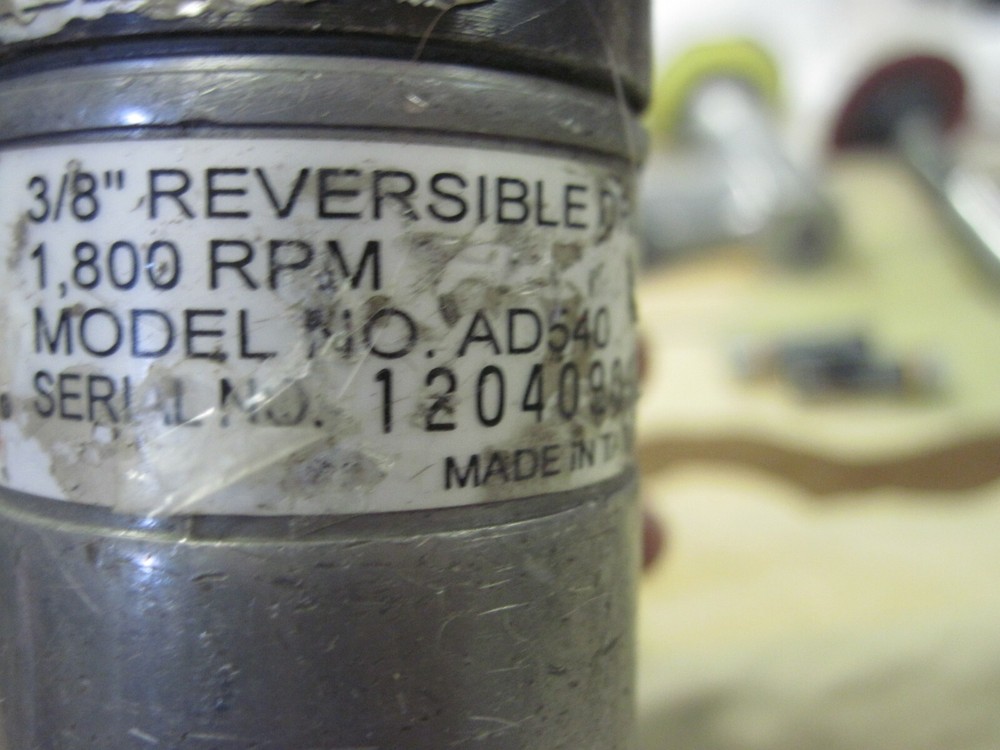 3/8" REVERSIBLE DRILL MODEL AD540 MAC TOOLS